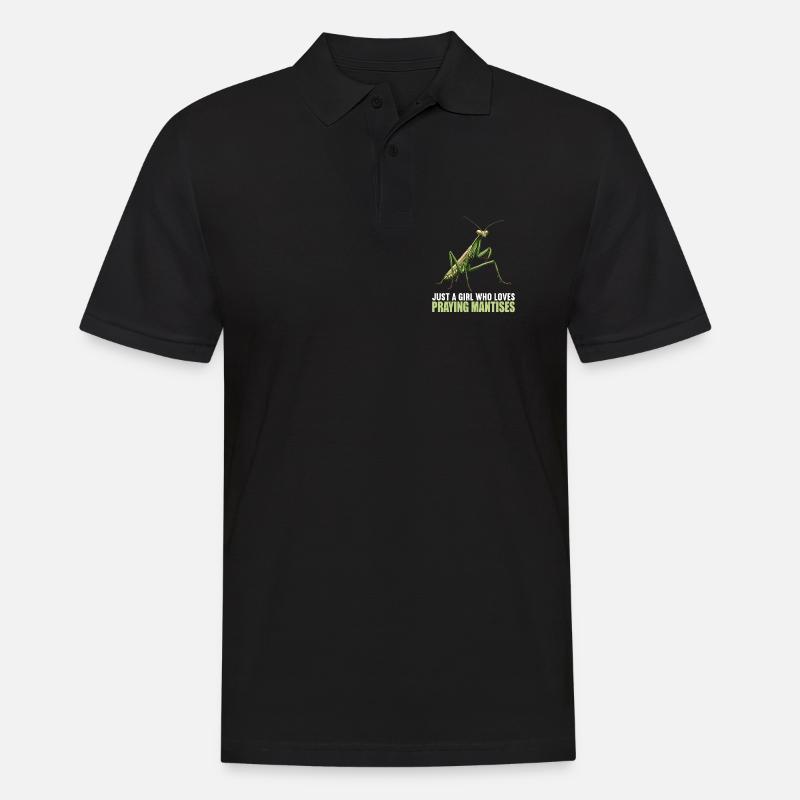 Gottesanbeterinnen Gottesanbeterin - Männer Poloshirt - Schwarz