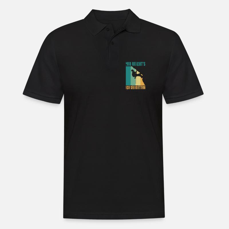 Bouldern Geschenke Klettern Kletterer Boulderer - Männer Poloshirt - Schwarz