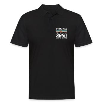 2006 Original Retro Vintage Birthday Gift - Men's Polo Shirt - black - Front - Kai (181cm)