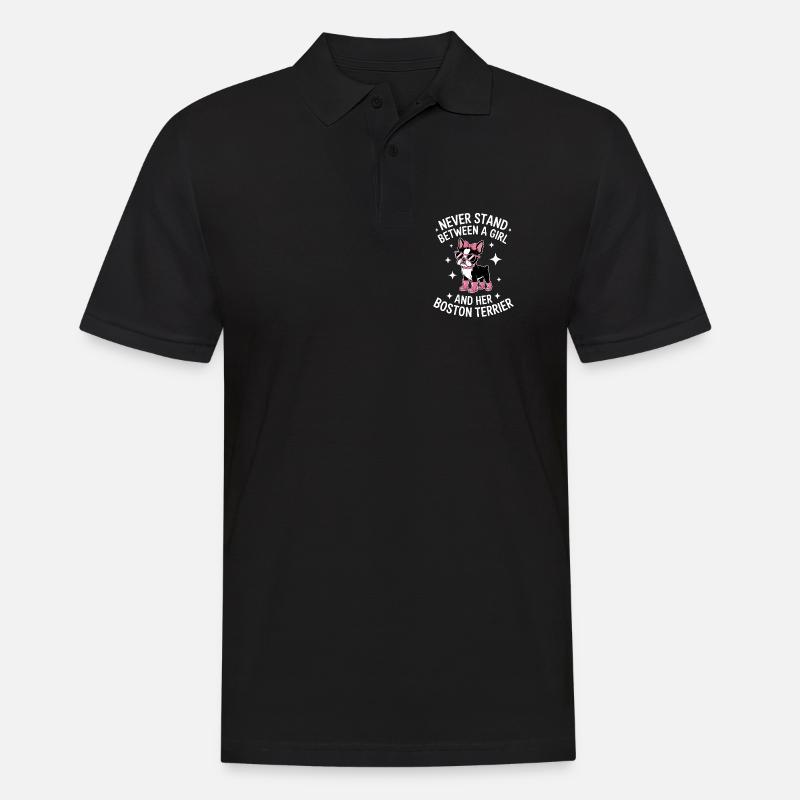 Boston Terrier Sprüche Lustiger Terrier Geschenk - Männer Poloshirt - Schwarz