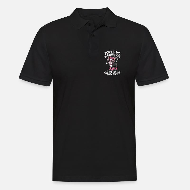Boston Terrier Sprüche Lustiger Terrier Geschenk - Männer Poloshirt - Schwarz
