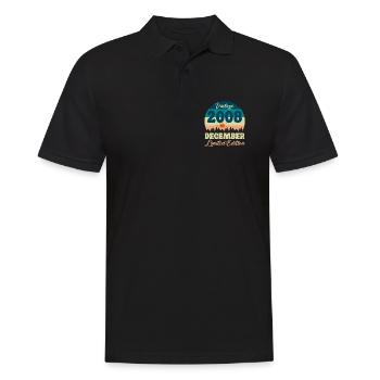 Anniversaire Décembre 2008 Cadeau D'anniversaire  - Polo Homme - noir - Devant - Kai (181cm)