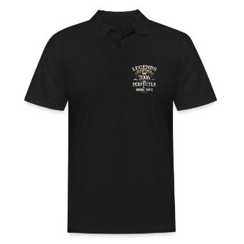 20th Birthday Legend January Vintage 2006 - Men's Polo Shirt - black - Front - Kai (181cm)