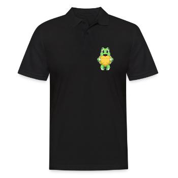 Cœur de Tortue - Polo Homme - noir - Devant - Kai (181cm)