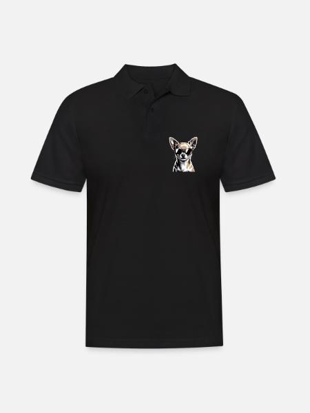 Chihuahua - Men's Polo Shirt - black
