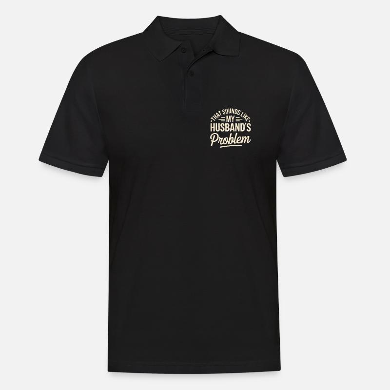 C’est le problème de mon mari - Polo Homme - noir