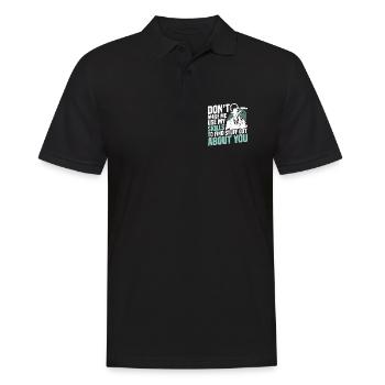  Observation Outfit for Private Investigator - Men's Polo Shirt - black - Front - Kai (181cm)