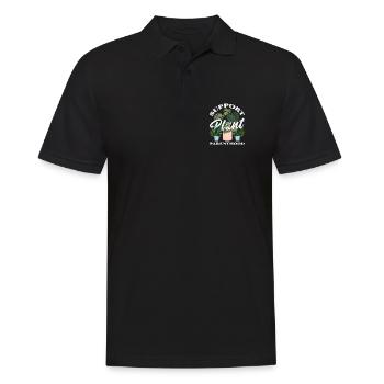 Soutien à la parentalité des plantes - Polo Homme - noir - Devant - Kai (181cm)