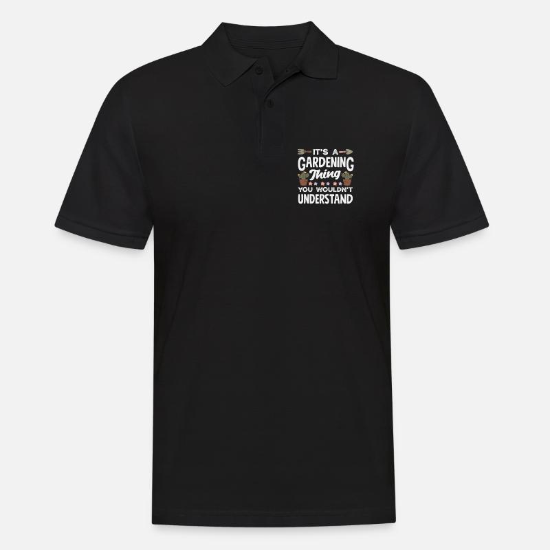 C’est une question de jardinage - Polo Homme - noir