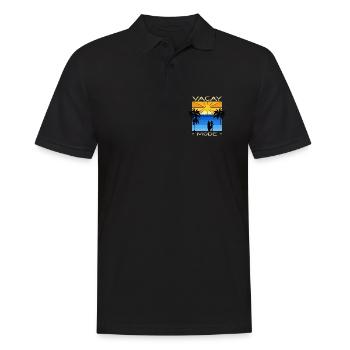 Fun holiday & surfer design - Men's Polo Shirt - black - Front - Kai (181cm)