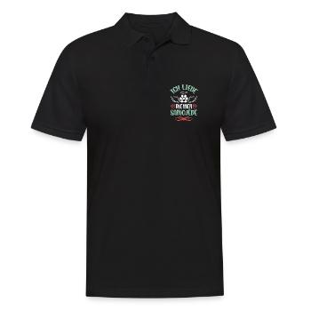 I love my Samoyed - Men's Polo Shirt - black - Front - Kai (181cm)