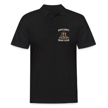 Horse People Equestrian Identity Barn - Männer Poloshirt - Schwarz - Vorne - Kai (181cm)
