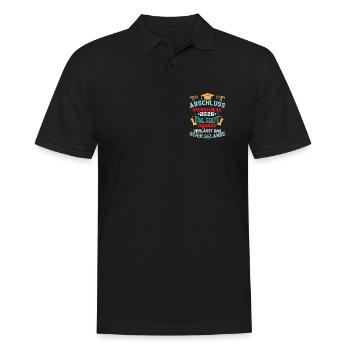 Graduation from primary school in 2026 Legend leaves - Men's Polo Shirt - black - Front - Kai (181cm)