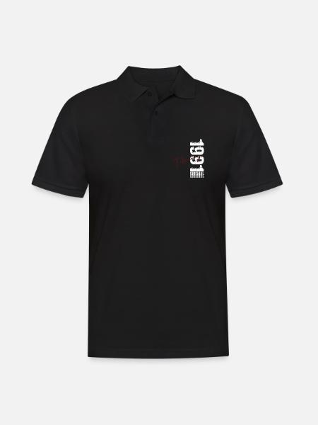 35th Birthday February 1991 Original Vintage - Men's Polo Shirt - black