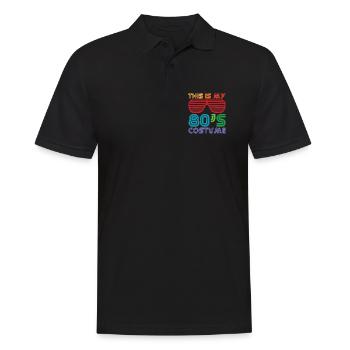 This is my 80's 80's Costume Costume - Men's Polo Shirt - black - Front - Kai (181cm)
