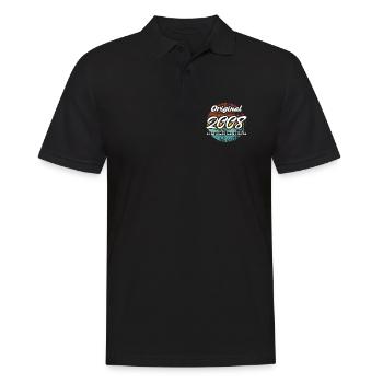 18. Geburtstag 2008 Jungen und Mädchen Geschenk - Männer Poloshirt - Schwarz - Vorne - Kai (181cm)