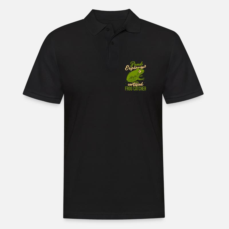 Frog Catcher Pond Explorer Certifierad groda - Pikétröja herr - svart