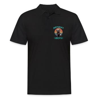Funny Honey Badger - Männer Poloshirt - Schwarz - Vorne - Kai (181cm)
