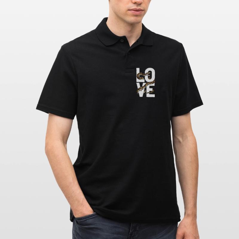 King Python Snakes LOVE Terrarium Python Men's Polo Shirt