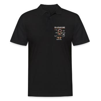 Schäferhund Gassi T Hundehalter Schäferhund - Männer Poloshirt - Schwarz - Vorne - Kai (181cm)