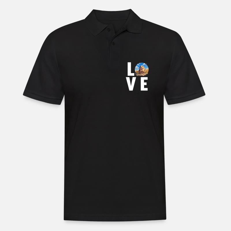 Lemminge Lemming - Männer Poloshirt - Schwarz