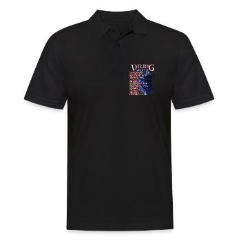 Viking Valhalla Norse Mythology World Tour - Men's Polo Shirt - black - Front - Kai (181cm)