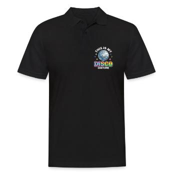 This Is My Disco Costume Disco Ball - Men's Polo Shirt - black - Front - Kai (181cm)