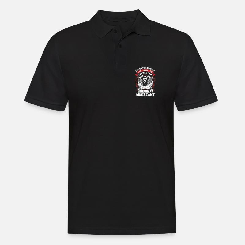 Tiermedizinischer Assistent - Männer Poloshirt - Schwarz