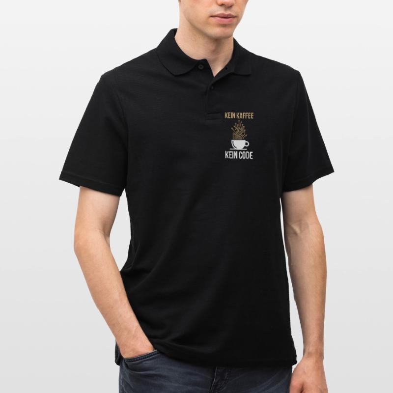 Kein Kaffee Kein Code Programmierer Informatiker Männer Poloshirt
