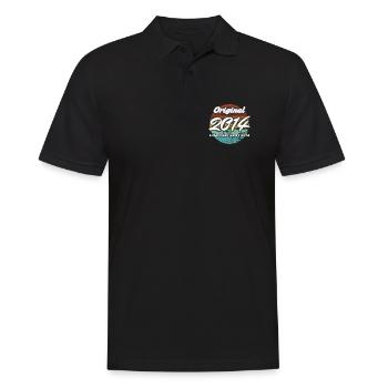 12th Birthday 2014 Boys and Girls Gift - Men's Polo Shirt - black - Front - Kai (181cm)