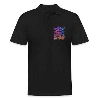 60th Birthday 60 Years Decoration 1965 Gift Funny - Men's Polo Shirt - black - Front - Kai (181cm)