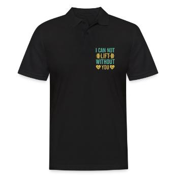 Fitness Motivation Bodybuilder I Can Not Lift - Men's Polo Shirt - black - Front - Kai (181cm)