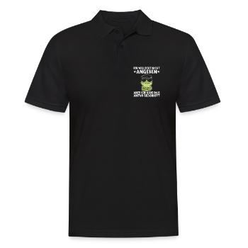 Abitur Bestanden Frosch Abschluss Geschenk - Männer Poloshirt - Schwarz - Vorne - Kai (181cm)