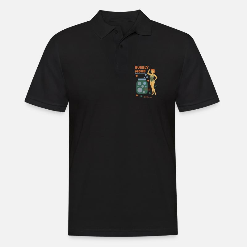 Sourdough Bubbly Mood Bread Baking Baker - Männer Poloshirt - Schwarz