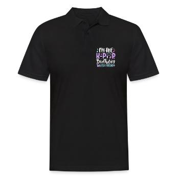 I'm The K Pop Birthday Best Friend - Men's Polo Shirt - black - Front - Kai (181cm)