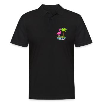 Équipe de la Malle Party Flamingo - Polo Homme - noir - Devant - Kai (181cm)