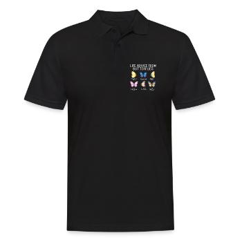 Inspiring Butterfly Monarch Butterfly Garden - Men's Polo Shirt - black - Front - Kai (181cm)