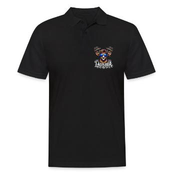 Kinder Trachtenshirt Herren Lausbua T-Shirt Tracht - Männer Poloshirt - Schwarz - Vorne - Kai (181cm)