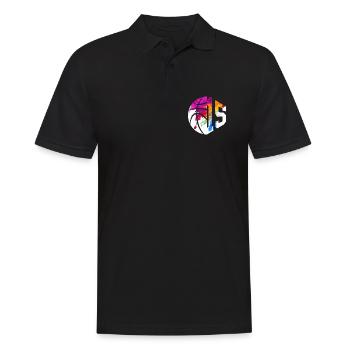 NR. 15 NUMMER 15 BASKETBALL 15. GEBURTSTAG - Männer Poloshirt - Schwarz - Vorne - Kai (181cm)