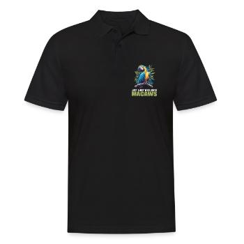 Aras Ara - Männer Poloshirt - Schwarz - Vorne - Kai (181cm)