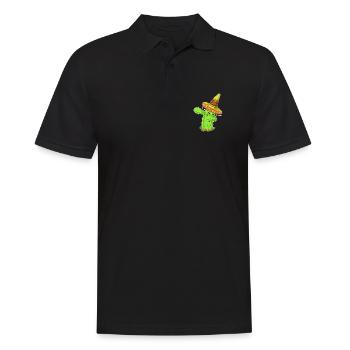 Éponge la chemise mexicaine Cactus - Polo Homme - noir - Devant - Kai (181cm)