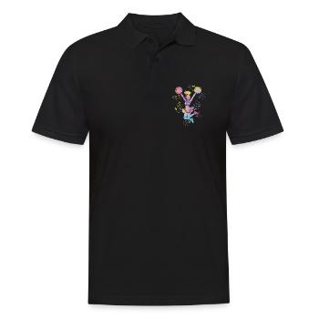 Cheerleader Cheer Mom Cheerleading - Männer Poloshirt - Schwarz - Vorne - Kai (181cm)