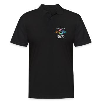 Ligne de cœur de la tarentule Rosaf à orteils roses - Polo Homme - noir - Devant - Kai (181cm)