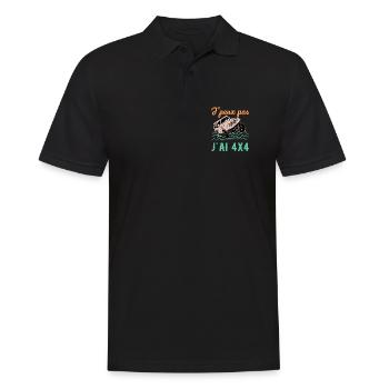 J’Peux Pas J’ai 4x4 Humour Off Road Tout Terrain - Polo Homme - noir - Devant - Kai (181cm)