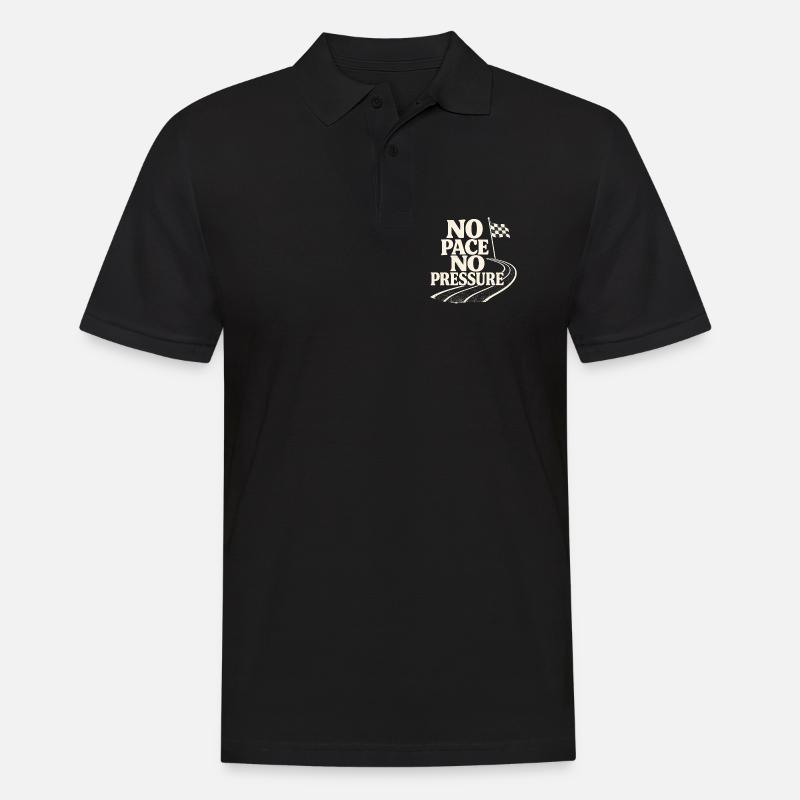 Pas de rythme, pas de pression - Polo Homme - noir