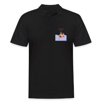 Cancelled Plans Club - Men's Polo Shirt - black - Front - Kai (181cm)