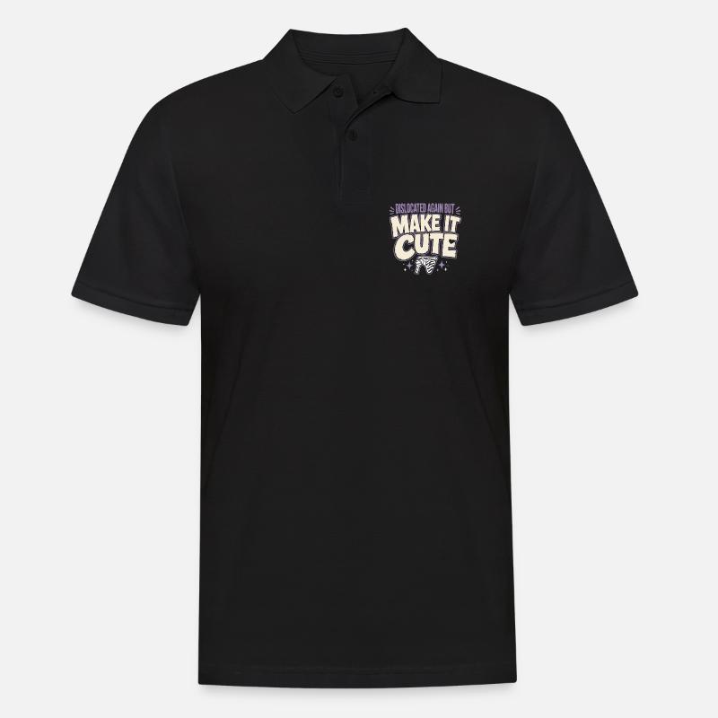 Eds-bewusstsein Ehlers-danlos Zebra-krieger - Männer Poloshirt - Schwarz