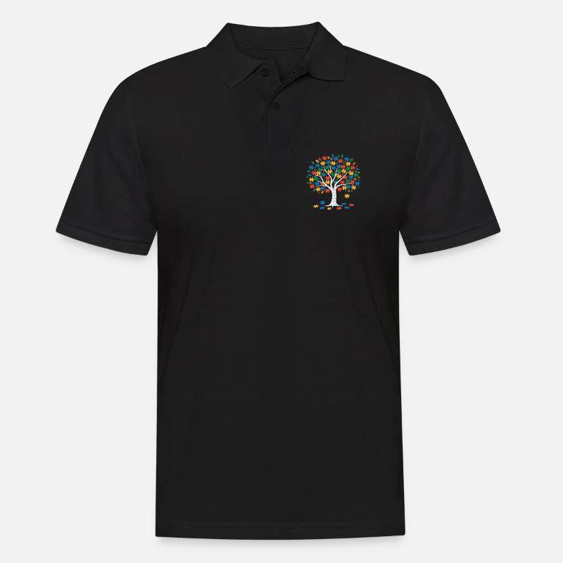 Autismus - Männer Poloshirt - Schwarz