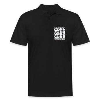 Club des papas cool - Cadeau de la fête des pères des papas - Polo Homme - noir - Devant - Kai (181cm)