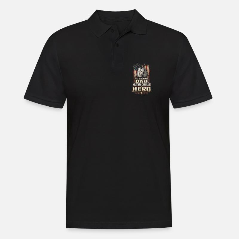 Aumônier, clerc, pasteur - Polo Homme - noir